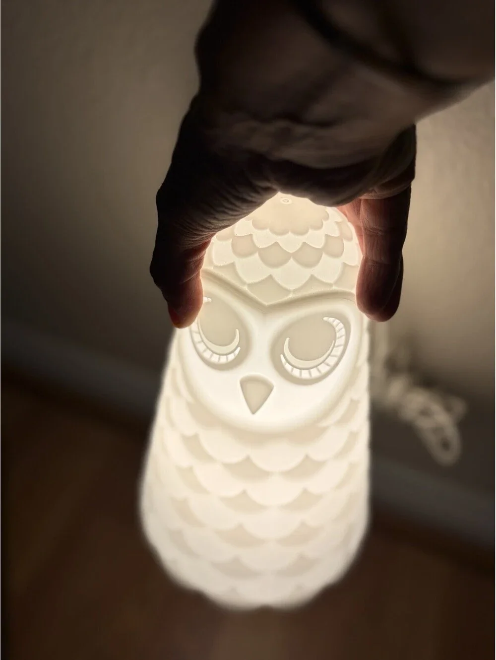 IKEA Solbo Owl Plug-In Night Light Kids White Scandinavian B1609 Lamp Bedroom